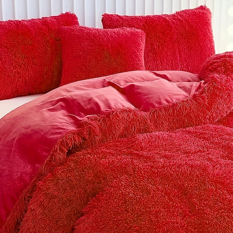 Ultra Soft Plush Duvet Cover Set with Zipper - Luxury & Comfort Kalsten