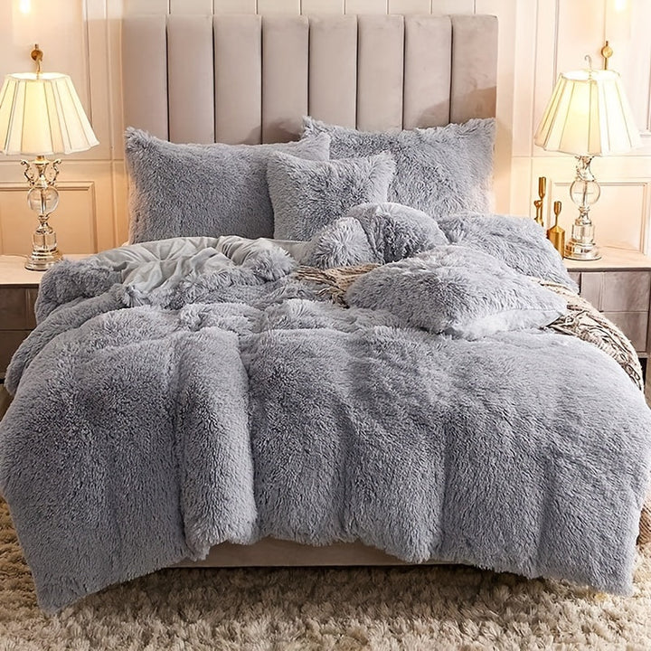 Ultra Soft Plush Duvet Cover Set with Zipper - Luxury & Comfort Kalsten