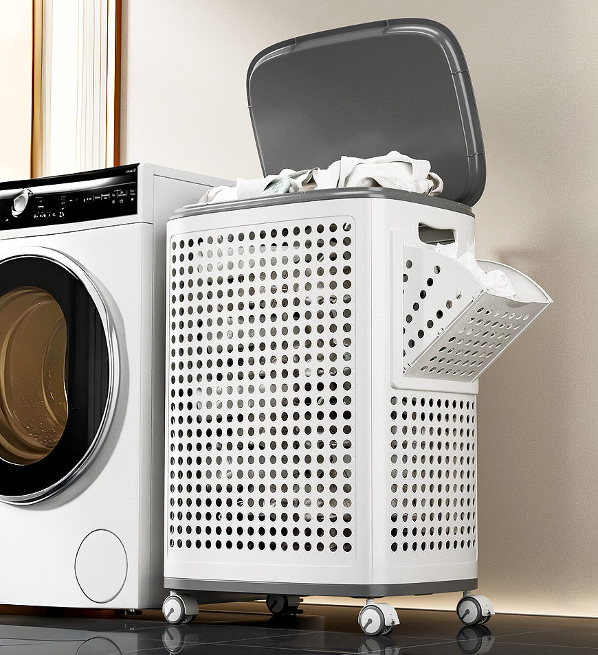 GlideEase Laundry Bin — Effortless laundry carrying without back pain for tidy, fresh clothes | Kalsten