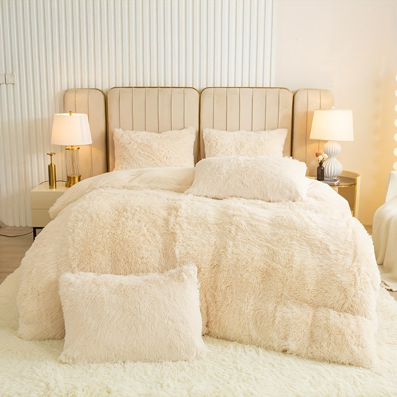 Ultra Soft Plush Duvet Cover Set with Zipper - Luxury & Comfort Kalsten