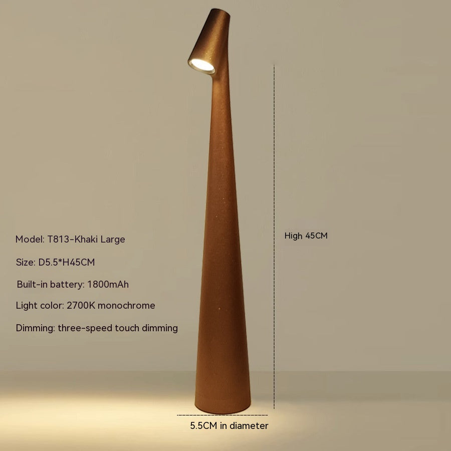 Table Lamp Modern Red Metal LED Light | Noxord