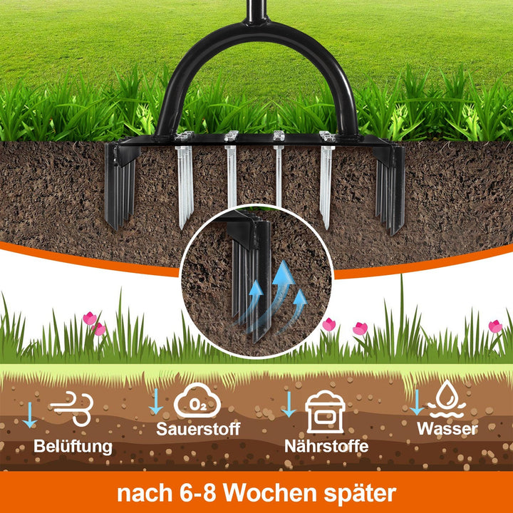 Lawn aerator aerifier verticutter for compacted soils | Kalsten