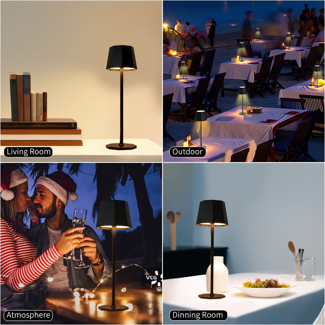 DuoGlow | Battery-Powered 2-Piece Set Cordless Table Lamp Noxord