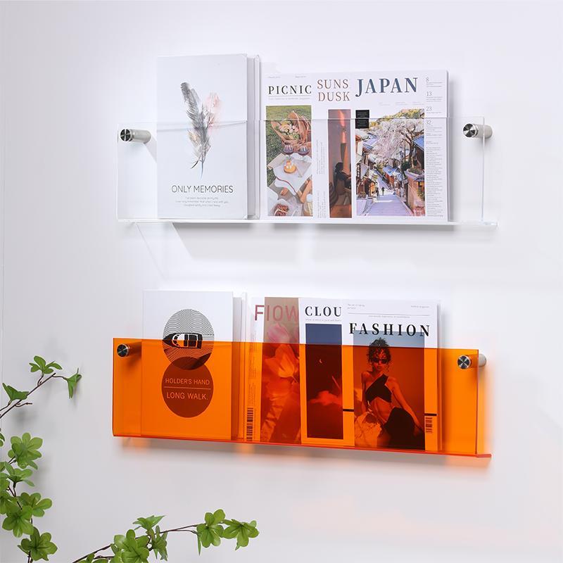 Kalsten | Wall Shelf Clear Acrylic Magazine Holder