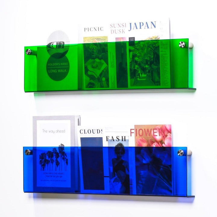 Clear Acrylic Wall Magazine Shelf Kalsten