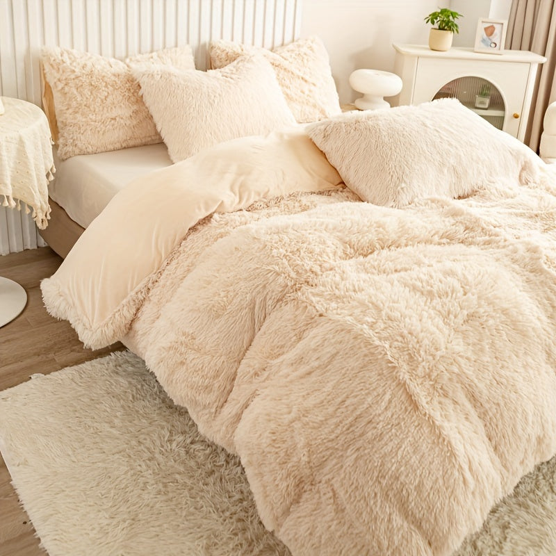 Ultra Soft Plush Duvet Cover Set with Zipper - Luxury & Comfort Kalsten
