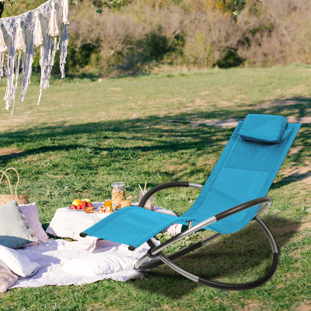 Relax lounger deck chair swinging lounger foldable | Kalsten