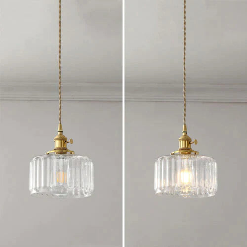 Nordic Retro 1 Light Glass Pendant Light | Kalsten