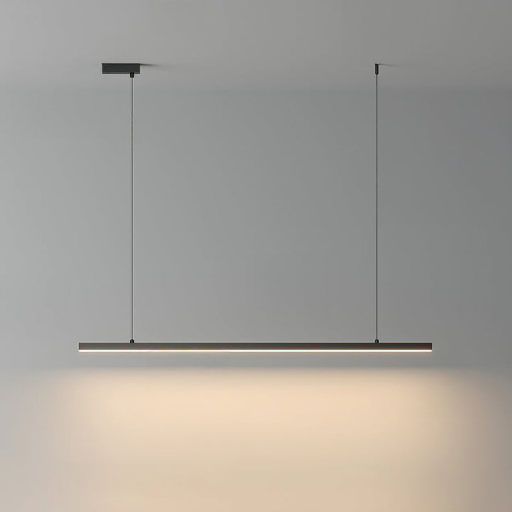 Linear Pendant Light Metal 39 in Adjustable Kitchen Island LED Warm White 3000K-6000K Modern Dining Room Hanging Lamp | Kalsten