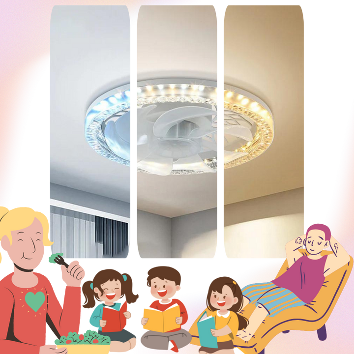 Aesthetic Ceiling Fan With Light And Remote | Kalsten