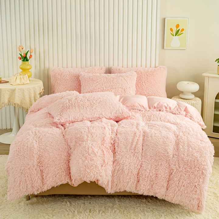 Ultra Soft Plush Duvet Cover Set with Zipper - Luxury & Comfort Kalsten
