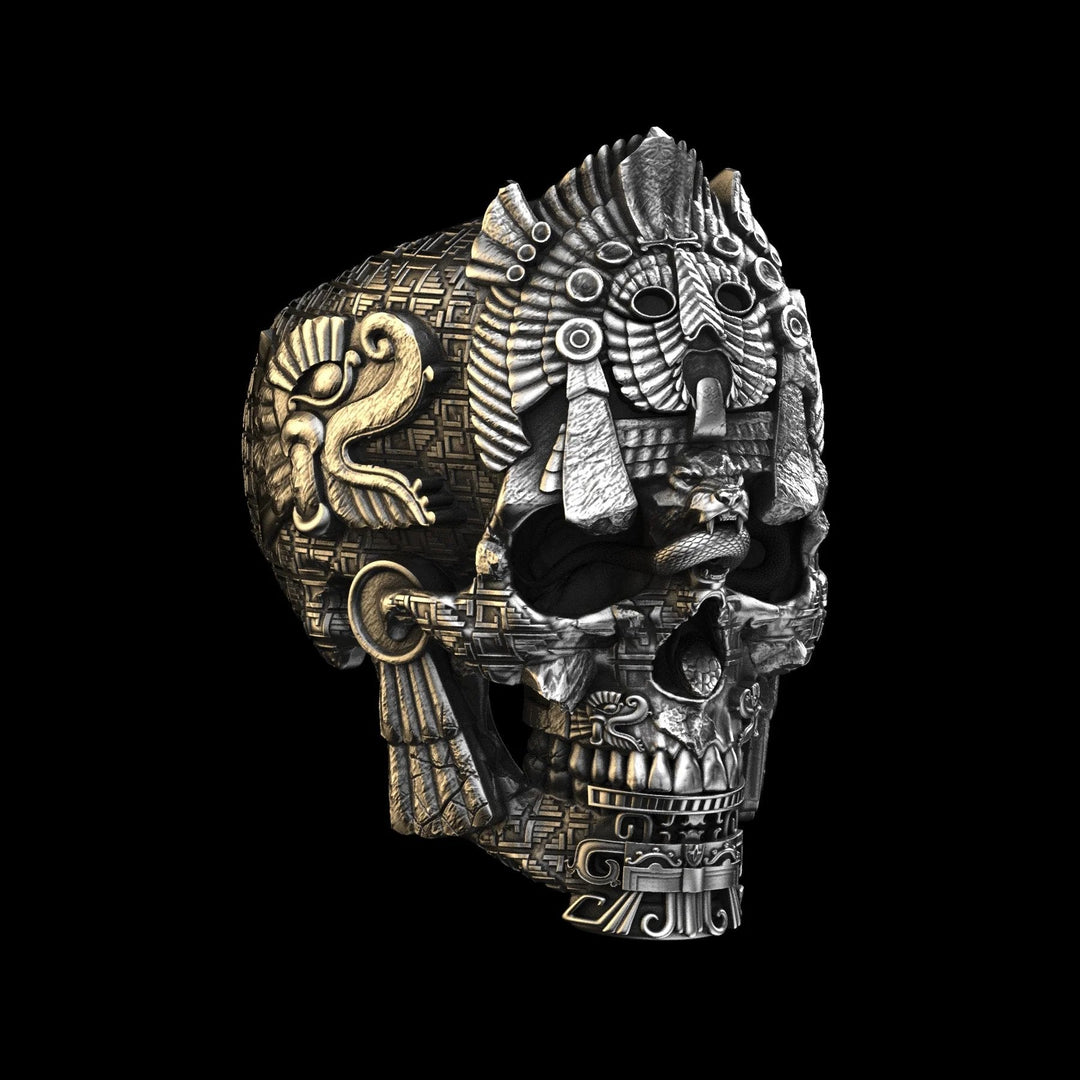 Kalsten | Men’s Sterling Silver Skull Ring | GrimSkull Handcrafted Statement Jewelry | 100% Silver