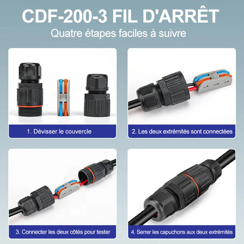 Waterproof electrical wire connector for outdoor use | Kalsten