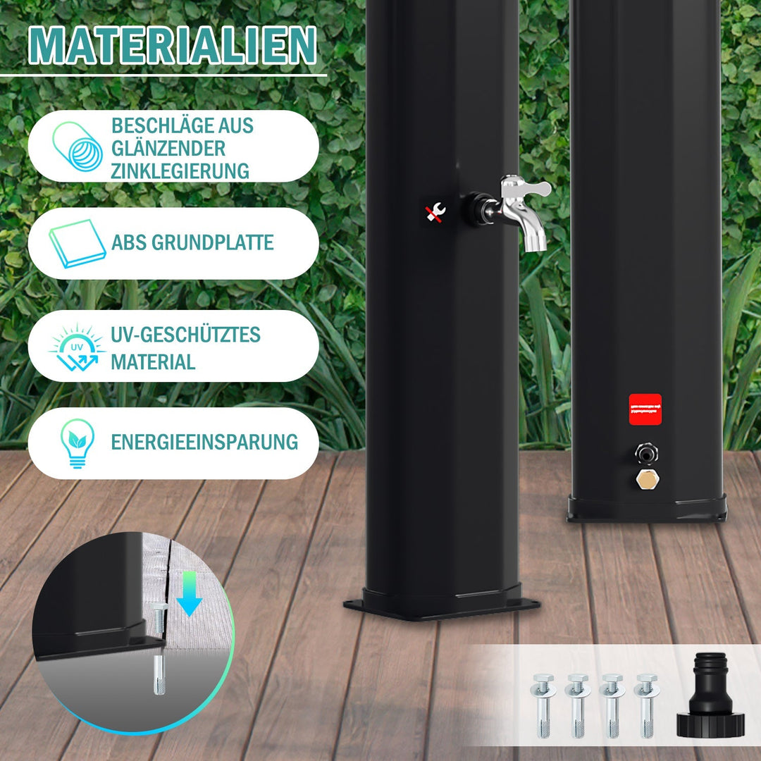 Solar shower 35L garden shower incl. protective cover | Kalsten