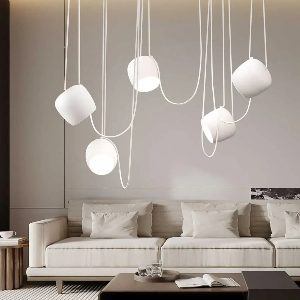Pendant Light Aluminum 10W Dimmable 9.8 in Modern Living Room Kitchen Hanging Lamp Adjustable Cable Design | Kalsten