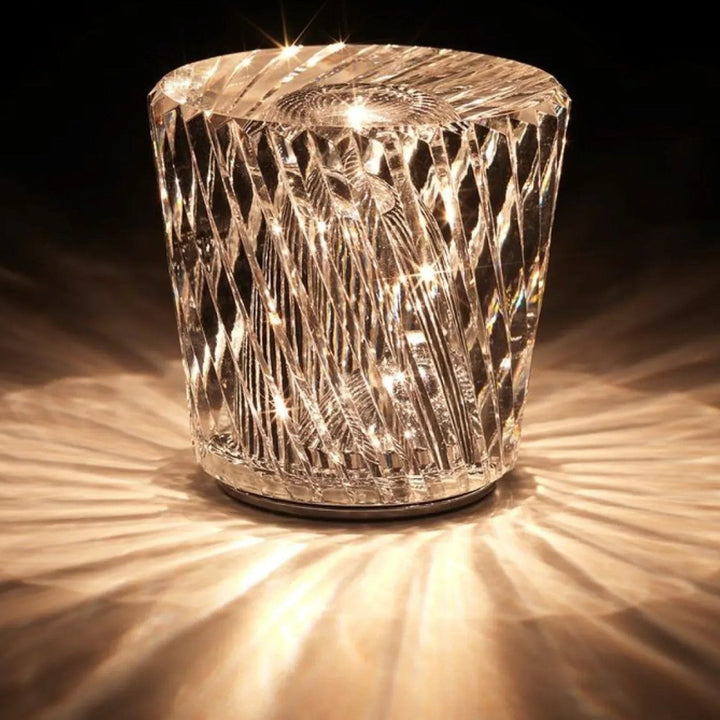 Luxury Rechargeable Diamond Crystal Table Lamp - Lumière Diamant | Kalsten