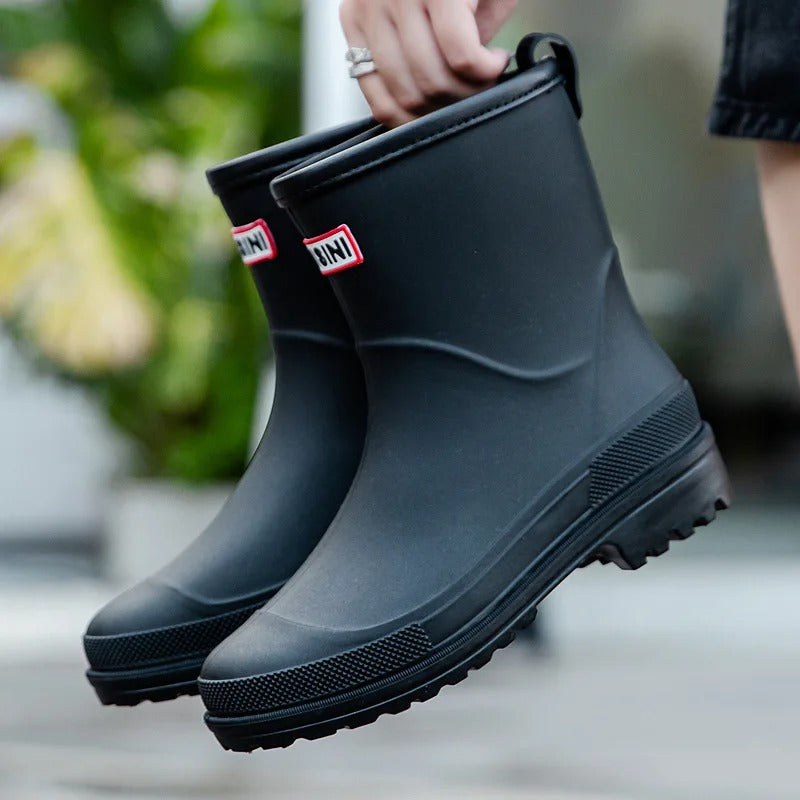 Kalsten | AquaStride 2.0 | Stylish Mid-Calf Waterproof Rain Boots for Women