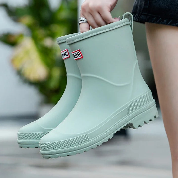Kalsten | AquaStride 2.0 | Stylish Mid-Calf Waterproof Rain Boots for Women