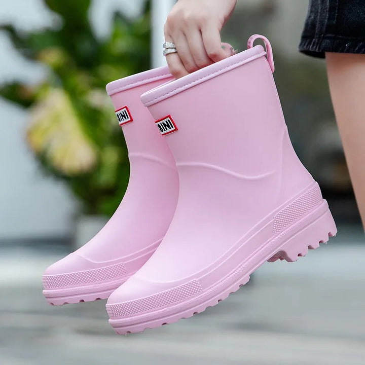 Kalsten | AquaStride 2.0 | Stylish Mid-Calf Waterproof Rain Boots for Women