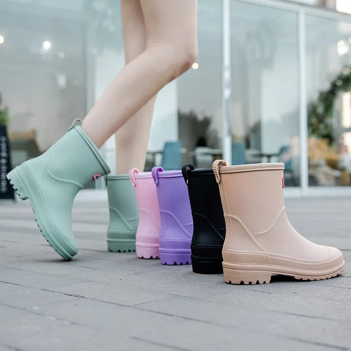 Kalsten | AquaStride 2.0 | Stylish Mid-Calf Waterproof Rain Boots for Women