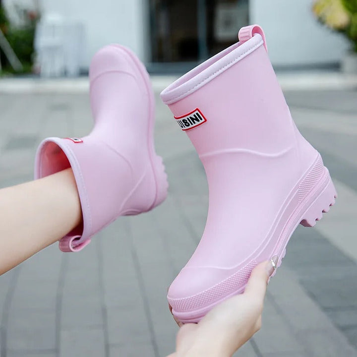 Kalsten | AquaStride 2.0 | Stylish Mid-Calf Waterproof Rain Boots for Women
