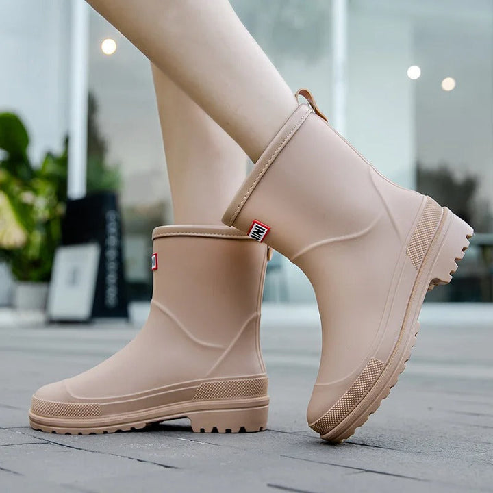 Kalsten | AquaStride 2.0 | Stylish Mid-Calf Waterproof Rain Boots for Women