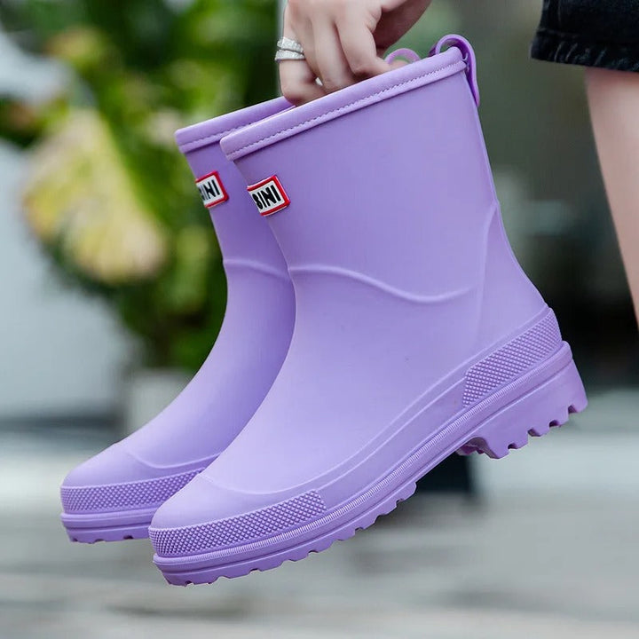Kalsten | AquaStride 2.0 | Stylish Mid-Calf Waterproof Rain Boots for Women