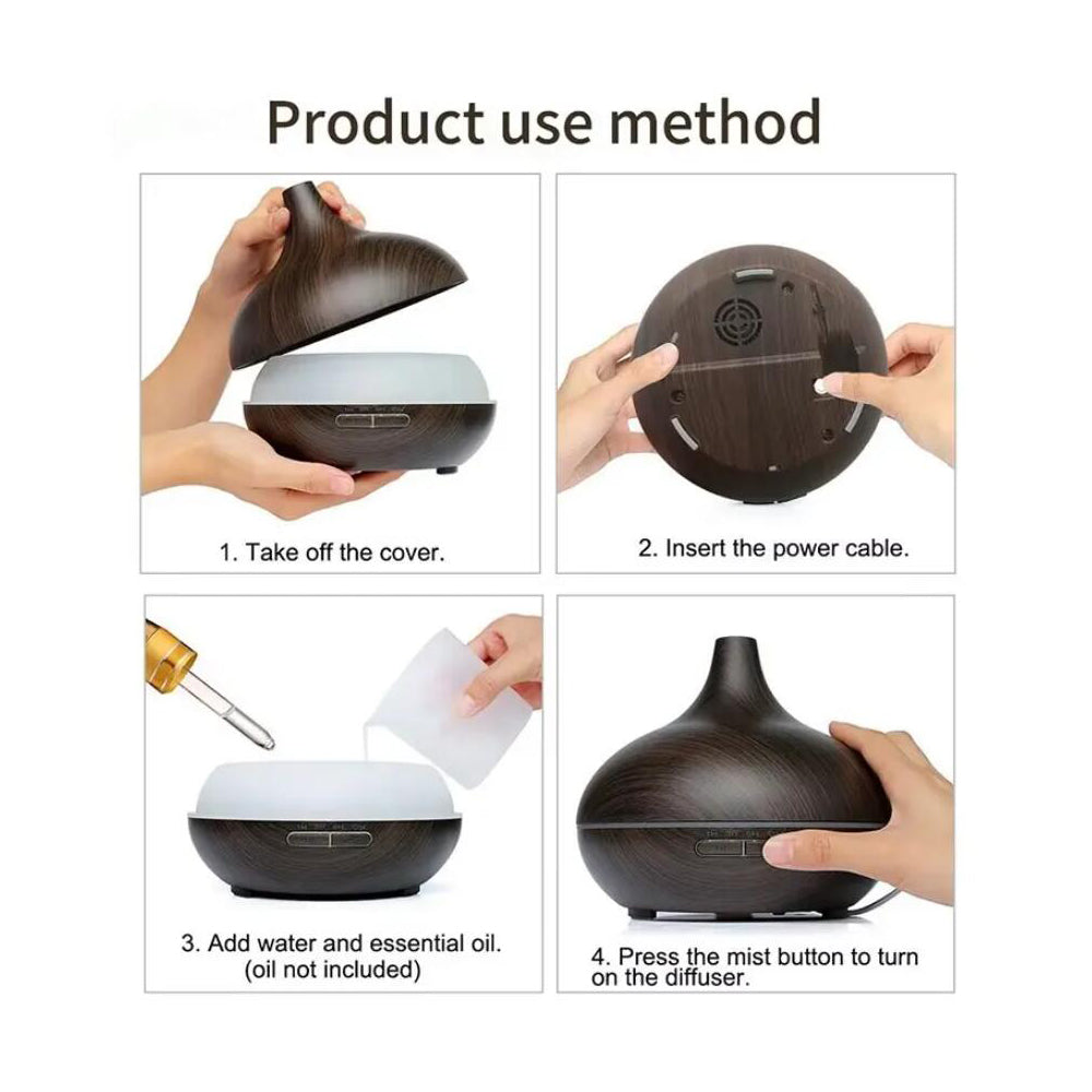 Aroma Diffuser – 500 ml with wood look | Kalsten
