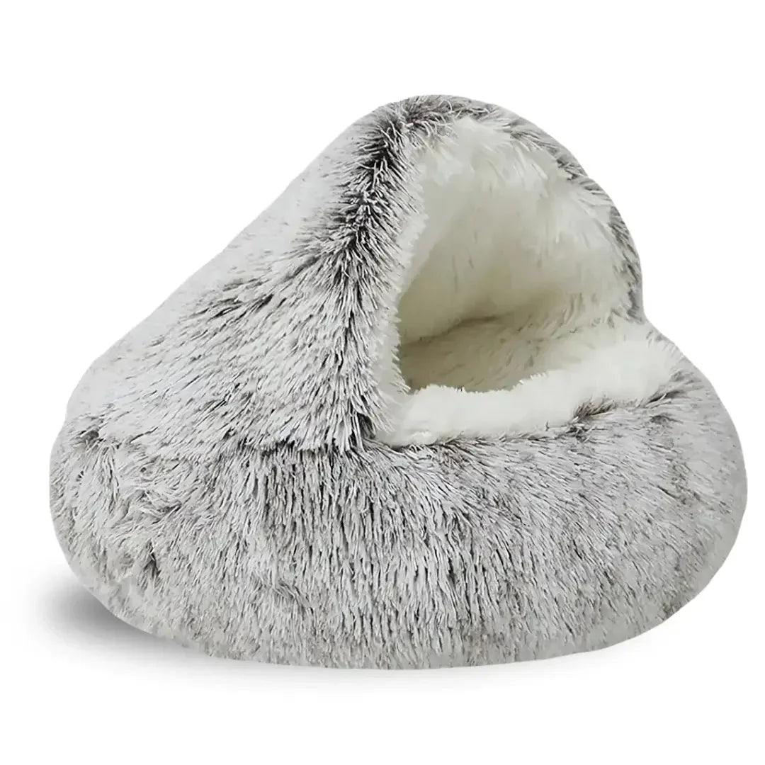 Cat Plush Cave Bed – Cozy Indoor Nest Noxord