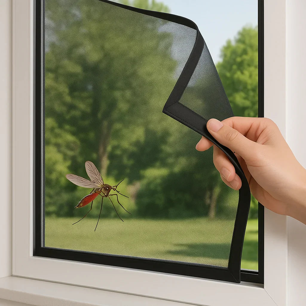 Kalsten | Magnetic Mosquito Net for Windows - No-See-Um Mesh Insect Screen for Home Protection & Bug Prevention