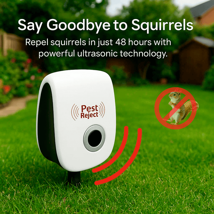 Ultrasonic Squirrel Repeller for Gardens