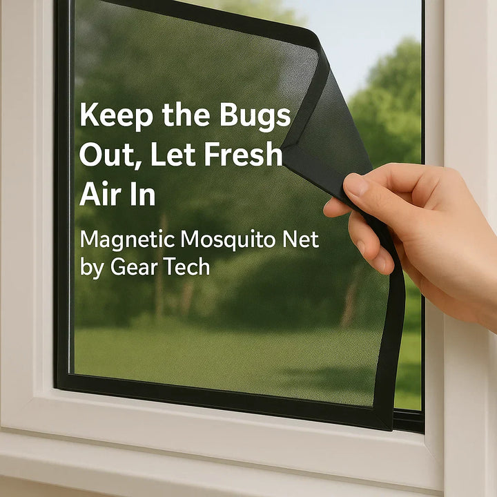 Kalsten | Magnetic Mosquito Net for Windows - No-See-Um Mesh Insect Screen for Home Protection & Bug Prevention
