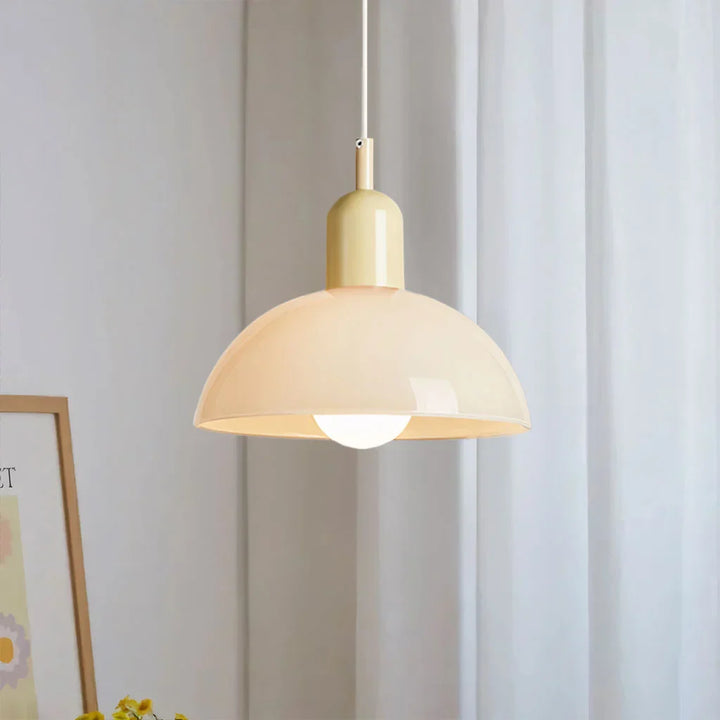 Pendant Light Glass 9.8 in and 11.8 in Colorful Bowl LED Ceiling Lamp for Living Room Dining Room Bedroom Modern Multi-Scene Lighting | Kalsten