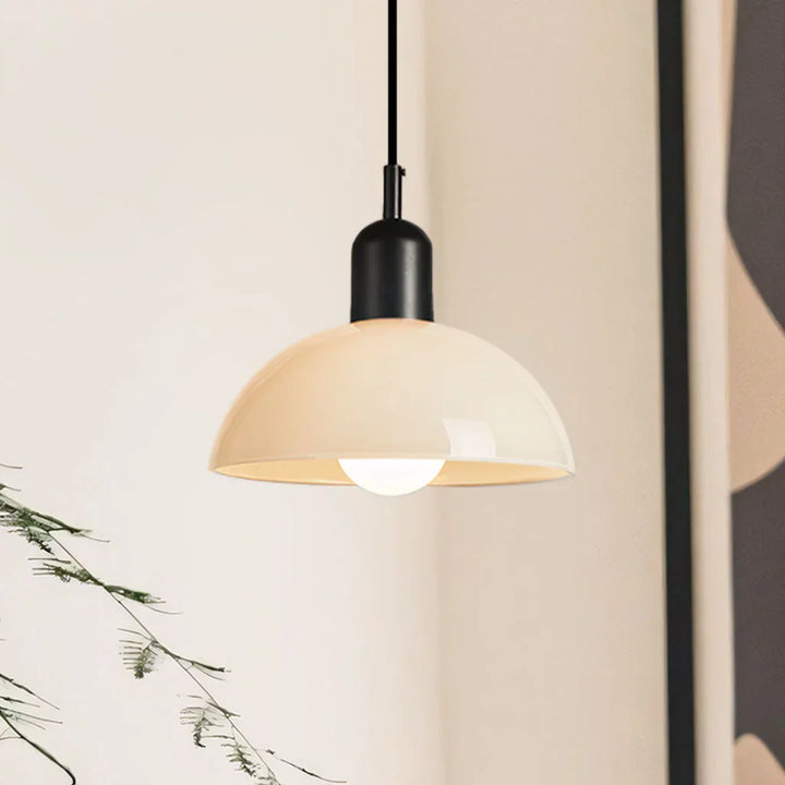 Pendant Light Glass 9.8 in and 11.8 in Colorful Bowl LED Ceiling Lamp for Living Room Dining Room Bedroom Modern Multi-Scene Lighting | Kalsten