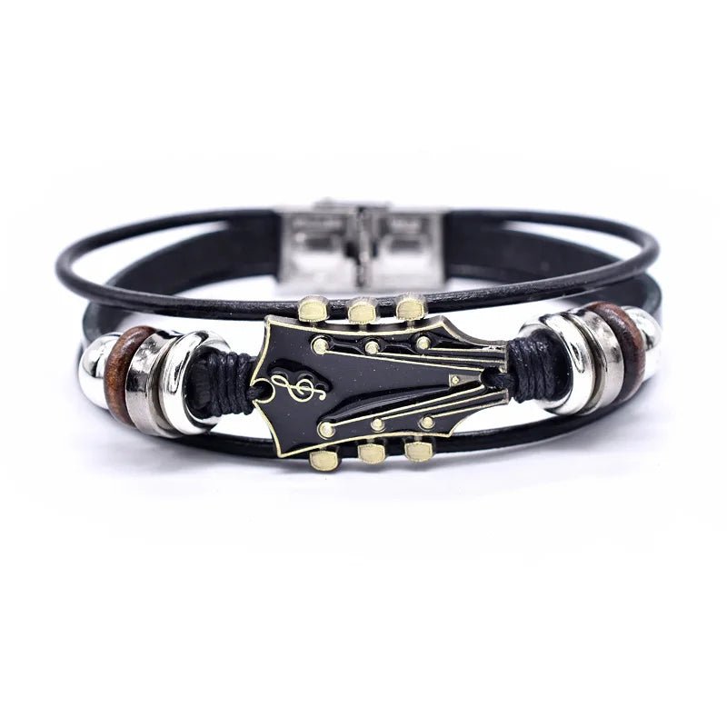 Leather Guitar Bracelet