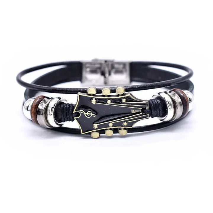 Leather Guitar Bracelet