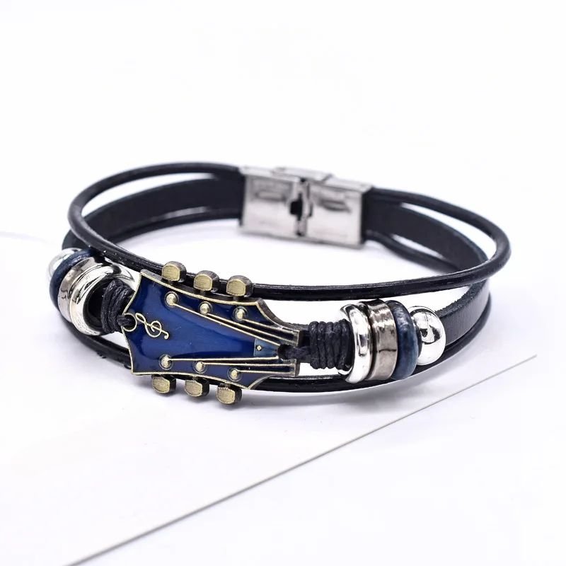 Leather Guitar Bracelet