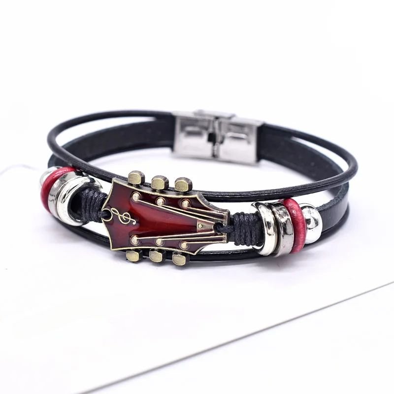 Leather Guitar Bracelet
