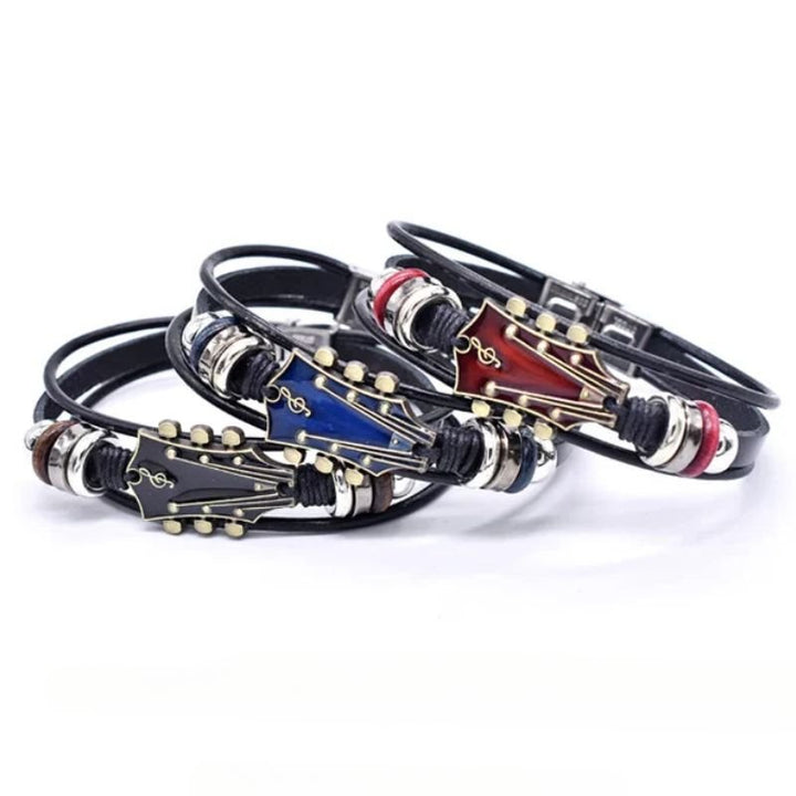 Leather Guitar Bracelet