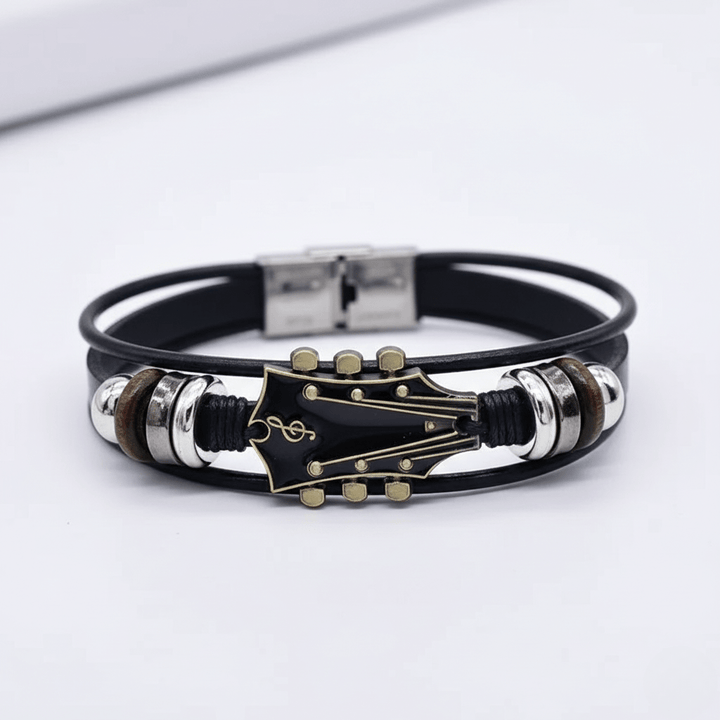 Leather Guitar Bracelet