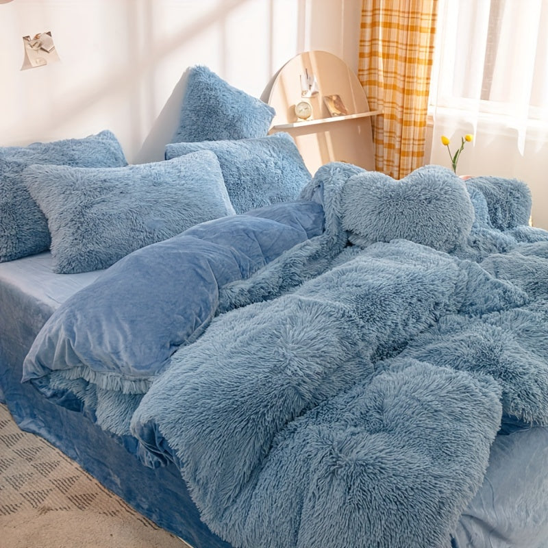 Ultra Soft Plush Duvet Cover Set with Zipper - Luxury & Comfort Kalsten