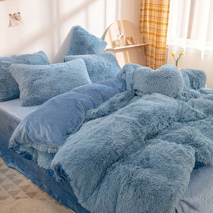Ultra Soft Plush Duvet Cover Set with Zipper - Luxury & Comfort Kalsten