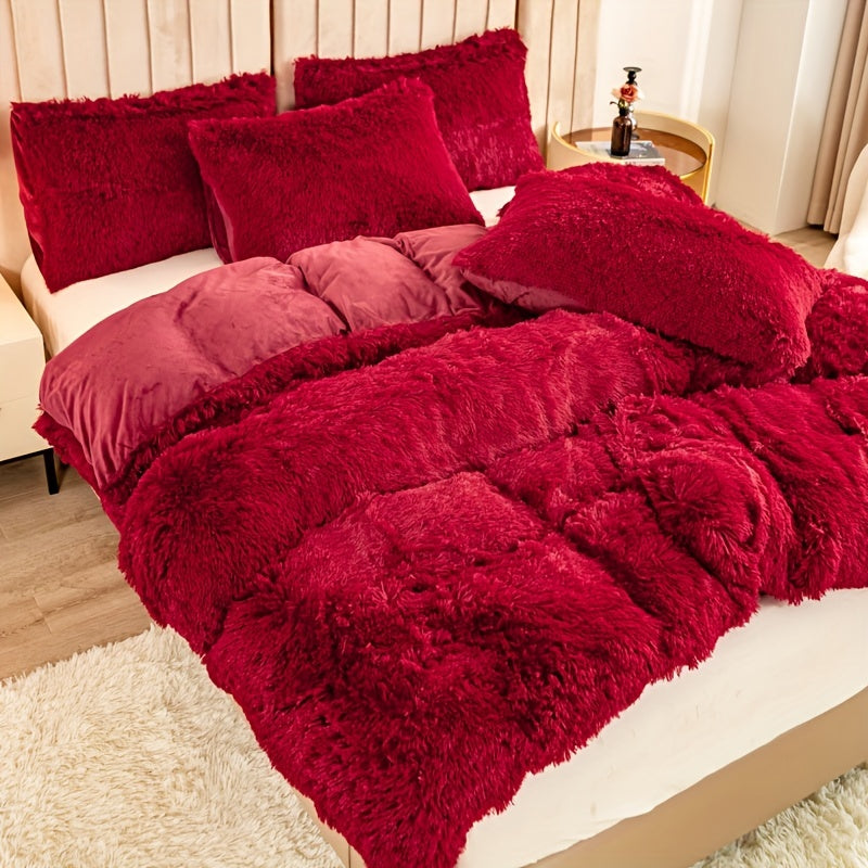 Ultra Soft Plush Duvet Cover Set with Zipper - Luxury & Comfort Kalsten