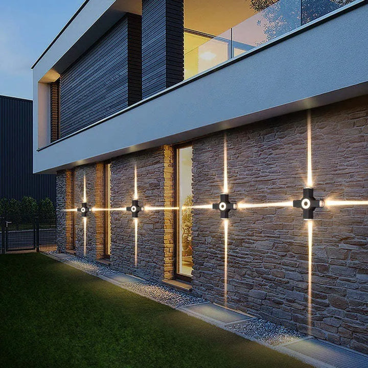 Modern Acrylic Outdoor LED Wall Lamp Noxord