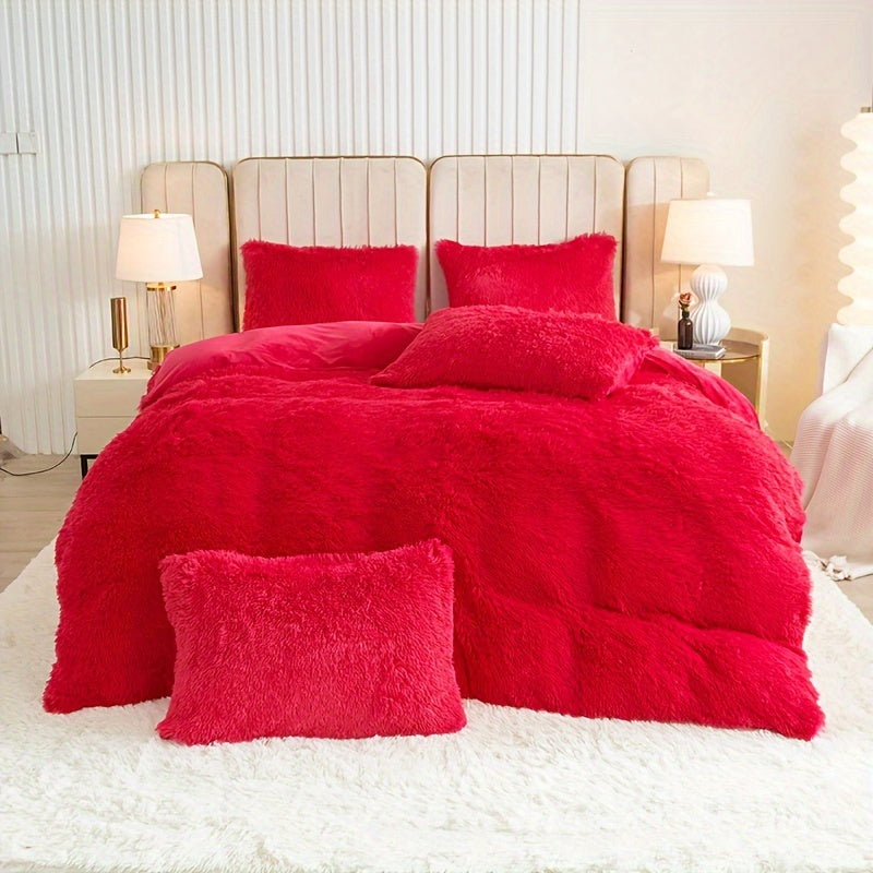 Ultra Soft Plush Duvet Cover Set with Zipper - Luxury & Comfort Kalsten