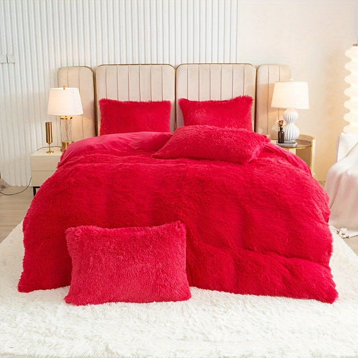 Ultra Soft Plush Duvet Cover Set with Zipper - Luxury & Comfort Kalsten