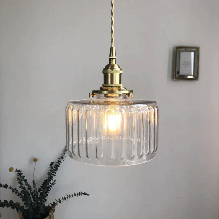 Nordic Retro 1 Light Glass Pendant Light | Kalsten