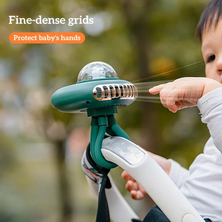 Portable Rechargeable Folding Stroller Fan | Kalsten