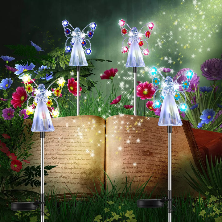 Kalsten | Luminous Haven Solar Angel LED Garden Light – Elegant Outdoor Illumination for Gardens and Memorials