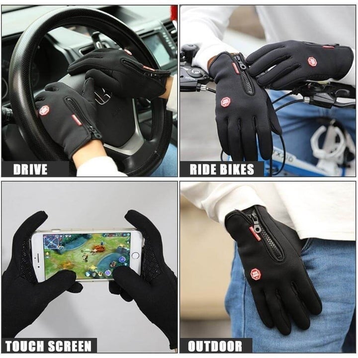Kalsten | HeatGripX Windproof Thermal Slip Cold Weather Gloves